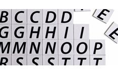 Letras y números magnéticas