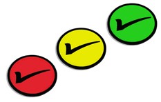 Signo de verificación 3x3 cm