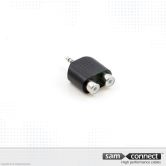 2x RCA a 3.5mm mini Jack, f/m