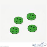 Símbolo magnético Emoticon :-) 30 mm Verde 25x.