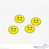 Símbolo magnético Emoticon :-| 50 mm Amarillo 25x.