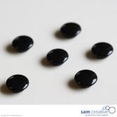 Set de imanes para vidrio 20mm Negros (6x)