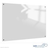 Pizarra de Vidrio Sólida Blanca Claro 90x120 cm