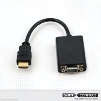 HDMI a VGA,  adaptador,m / f