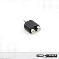 2x RCA a 3.5mm mini Jack, f/m