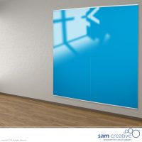 Panel de pizarra de vidrio Azul Celeste 100x200 cm