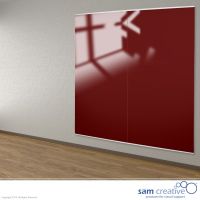 Panel de pizarra de vidrio Rojo 100x200 cm