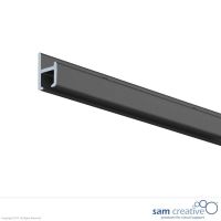Raíles de Pared Negro, set de 2 piezas de 150 cm