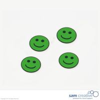 Símbolo magnético Emoticon :-) 30 mm Verde 25x.