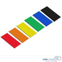 Símbolo magnético Rectángulo 3x6 cm Colores Mixtos