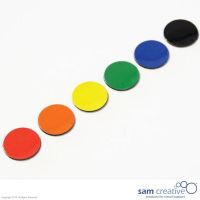 Símbolo magnético Círculo 3 cm Colores Mixtos