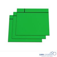 Set de hojas de notas magnéticas 10x10 cm Verde