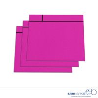 Set de hojas de notas magnéticas 10x10 cm Rosa