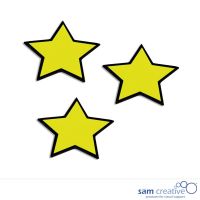 Símbolo magnético Estrella 4x4 cm Amarillo