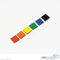 Símbolo magnético Cuadrado 1x1 cm Colores Mixtos