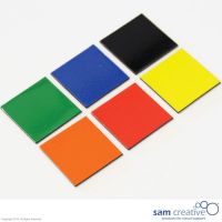 Símbolo magnético Cuadrado 3x3 cm Colores Mixtos