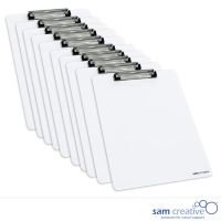 Portapapeles Pizarra Blanca A4  (set 10x)