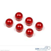 Set de imanes de Bolas 15mm Rojas