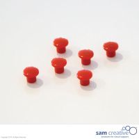 Set de imanes 10mm Rojos