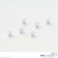 Set de imanes 10mm Blancos
