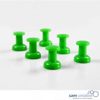 Pin Magnético Jumbo verde 6 pzas.