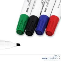 Set de 4 plumones de pizarra punta angular