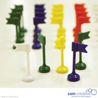 Set de banderas magnéticas, 25 piezas