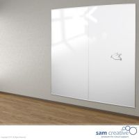 Panel de pizarra de vidrio Blanca Claro 100x200 cm