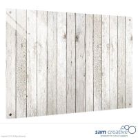 Pizarra de Vidrio Sólida Madera Clara 45x60 cm