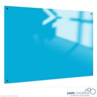 Pizarra de Vidrio Sólido Azul Celeste 90x120 cm