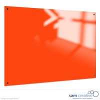 Pizarra de Vidrio Sólido Naranja 100x180 cm