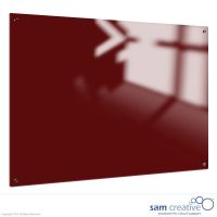 Pizarra de Vidrio Sólido Rojo Rubí 45x60 cm