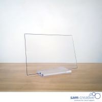 Pizarra para escritorio transparente 45x60 cm